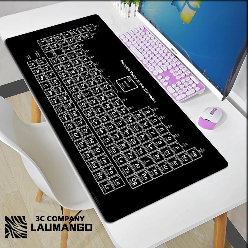 

Periodic Table of The Elements Mouse Pad Anime Desktop Protector Gamer Cabinet Mouse Keyboard Gaming Mat Large Desk Carpet Mats