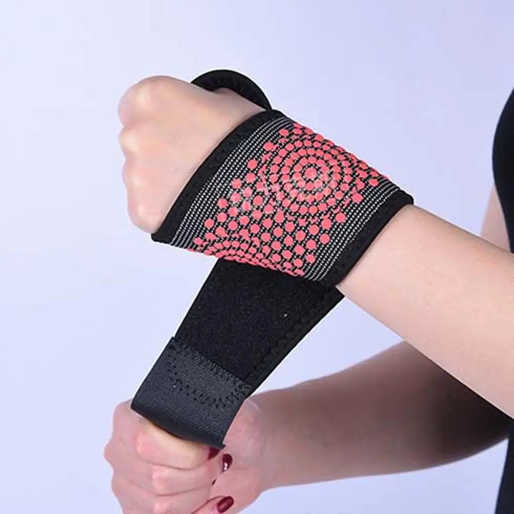

Belt Compression Pain Heated Hand Warmer Wrist Bandage Brace Magnetic Wrist Brace Self-Heating Wrist Support Sports Wristband