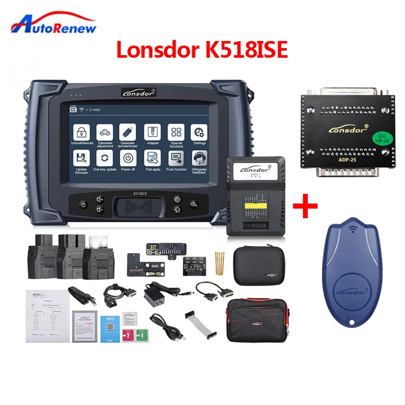 

Lonsdor K518ISE K518 Key Programmer for All Makes with Cluster Calibration For BMW FEM/BDC Lonsdor Super ADP 8A/4A Adapter LKE