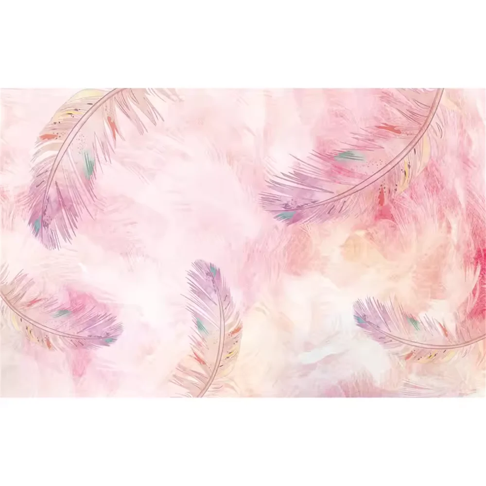 

Обои с золотыми перьями для стен, 3d фрески, минималистичные обои для гостиной, дивана, спальни, фон для домашнего декора