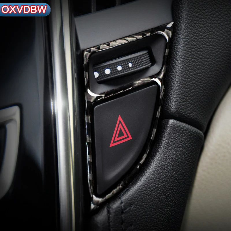 

Украшение салона автомобиля, кнопка запуска и остановки двигателя из углеродного волокна, автомобильная наклейка, отделка, кольцо для ключ...