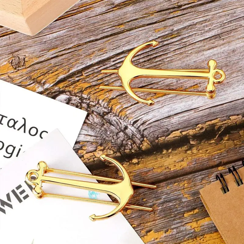 

Anchor Bookmark Creative Metal Page Holder Clip for Students Teachers Graduation Anchor Bookmark ALI88