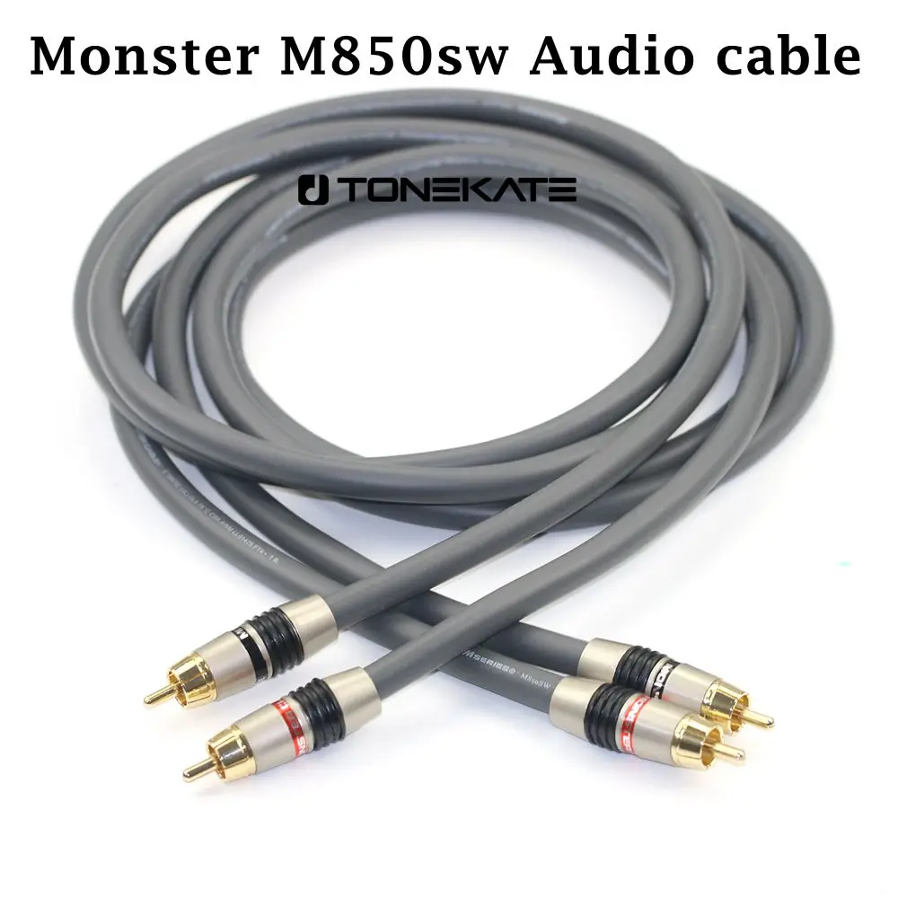 Усилитель звука Monster M850sw OCC fever, RCA аудио кабель, CD ламповый усилитель, кабель с двойным сигналом лотоса