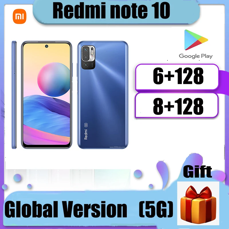 

Оригинальный Смартфон Xiaomi Redmi Note10, телефон с диагональю 700 дюйма, 5000 дюйма, камера 48 МП, аккумулятор мАч