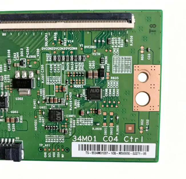 Фото 34M01 C04 Ctrl T-CON Logic Board 55.34M01.C07 Оригинальная и проверенная плата, подходит для мониторов C34G55TWWC S3422DW C34G55TWWR №4