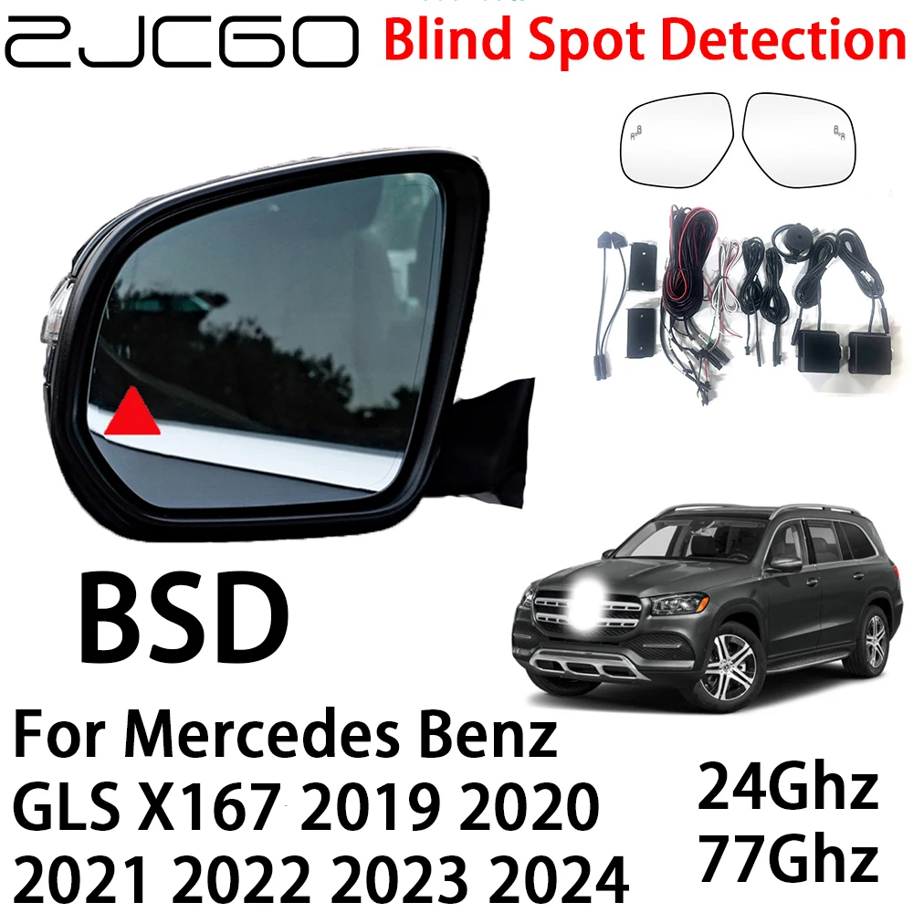 

ZJCGO Car BSD Radar Warning System Blind Spot Detection Safety Driving Alert for Mercedes Benz GLS X167 2019~2024