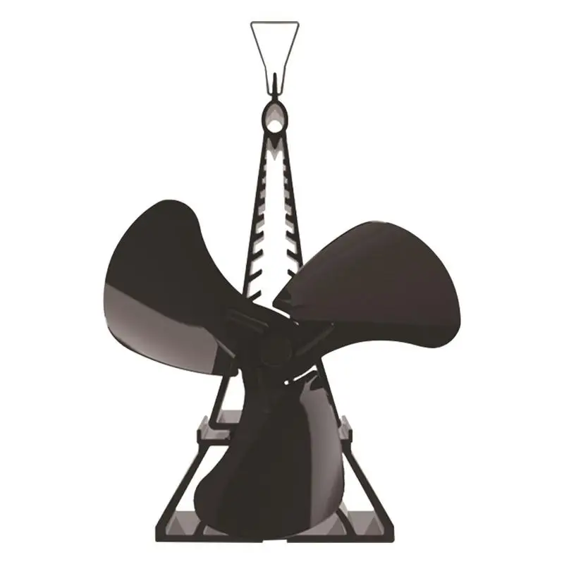 

Вентилятор для дровяной плиты из алюминиевого сплава, вентилятор для дровяной плиты с 3 лопастями, неэлектрическая бесшумная работа, аксесс...