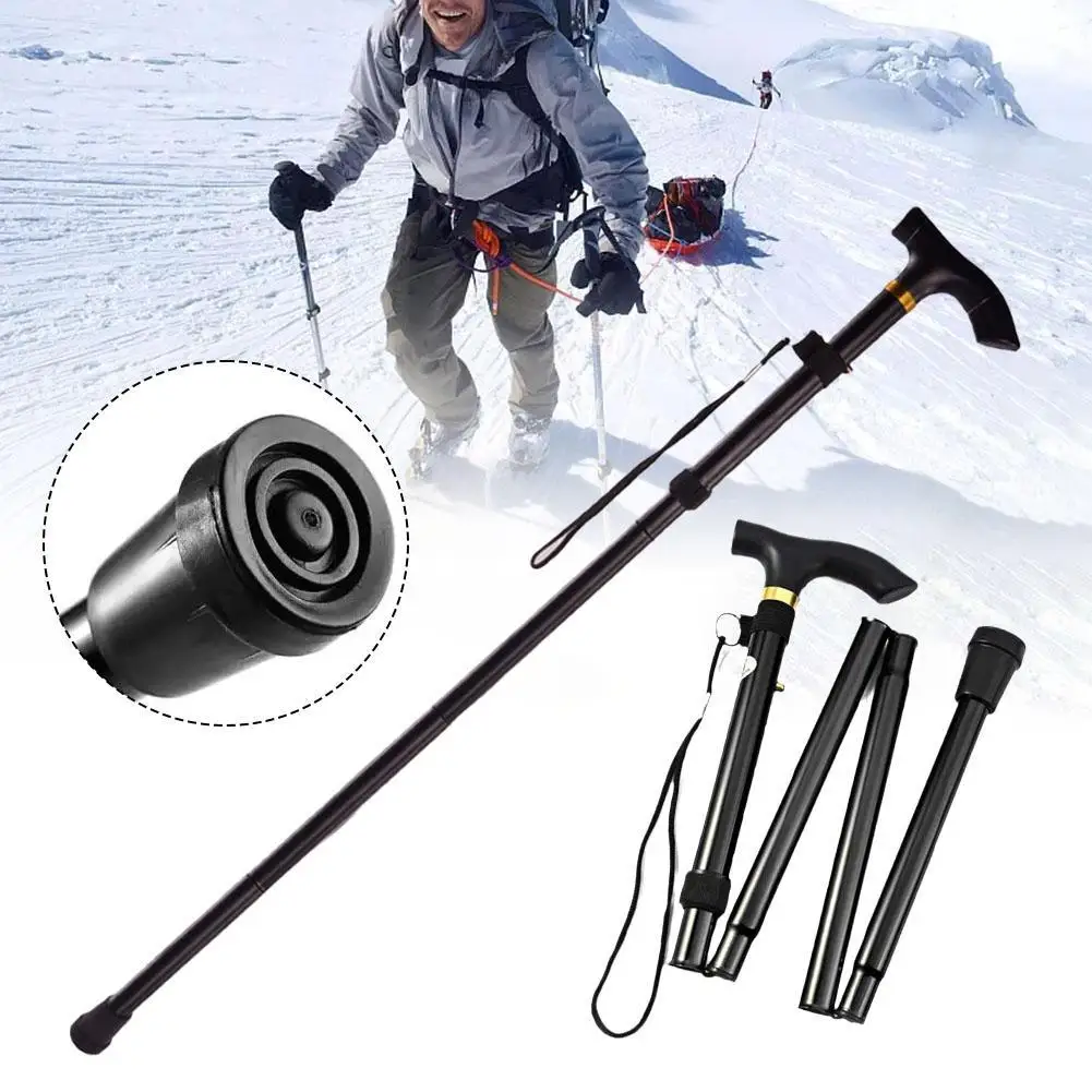

Ultralight Folding Trekking Pole Portable Anti Shock Walking Stick Outdoor Climbing Hiking Stick Elder Walking Aid Climbing Cane