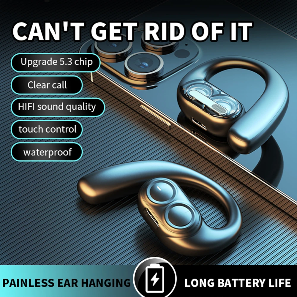 Открытые Bluetooth-совместимые наушники реактивный крючок LX09 Беспроводные с