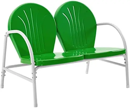 

Metal Outdoor Loveseat, Red