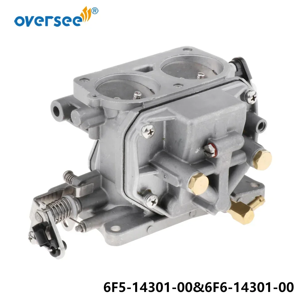 Карбюратор 6F5-14301-00 или 6F6-14301-00-00 в сборе для Yamaha 40HP J-2-тактный подвесной двигатель