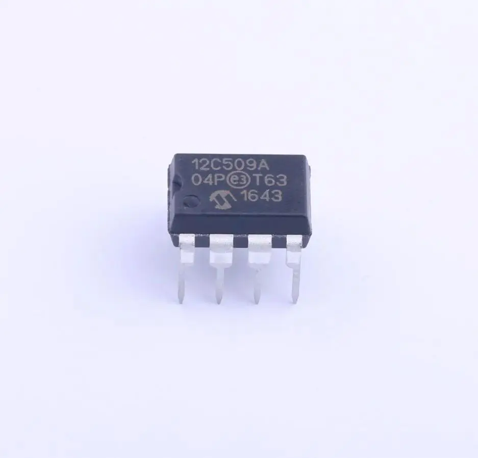 

MCU 8-bit PIC12 PIC RISC 1.5KB EPROM 3.3V/5V 8-Pin PDIP Tube - Rail/Tube PIC12C509A-04/P