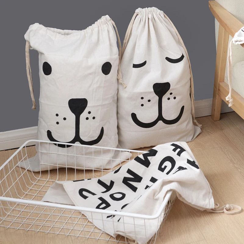 

High Capacity Cartoon Storage Bags Kids Toy Case Drawstring Backpack Baby Clothings Laundry Bag Children Room Organizer Pouch