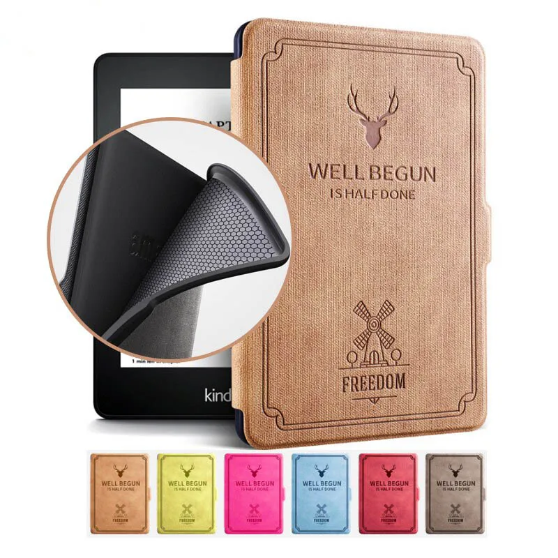 

Новый мягкий винтажный силиконовый чехол для электронной книги для Kindle Paperwhite 4 2018