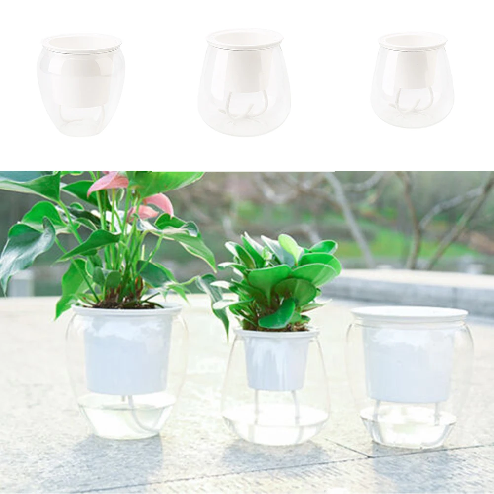 

Self Watering Flower Pot Succulent Pots Indoor Home Garden Modern Decorative Pot Wall Hanging Garden Decoration Hydroponic