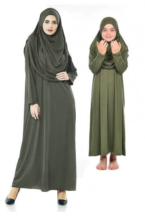 Молитвенное цельнокроеное платье для мамы икры, 2 шт. в комплекте