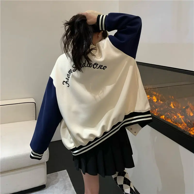 2022 куртка для бейсбольной униформы женская зимняя одежда учеников младшей и