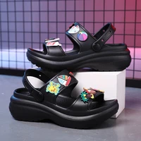 fashion women summer sandals outside ladies beach sandals thick platform girls slippers soft sole female breathable slides comfy