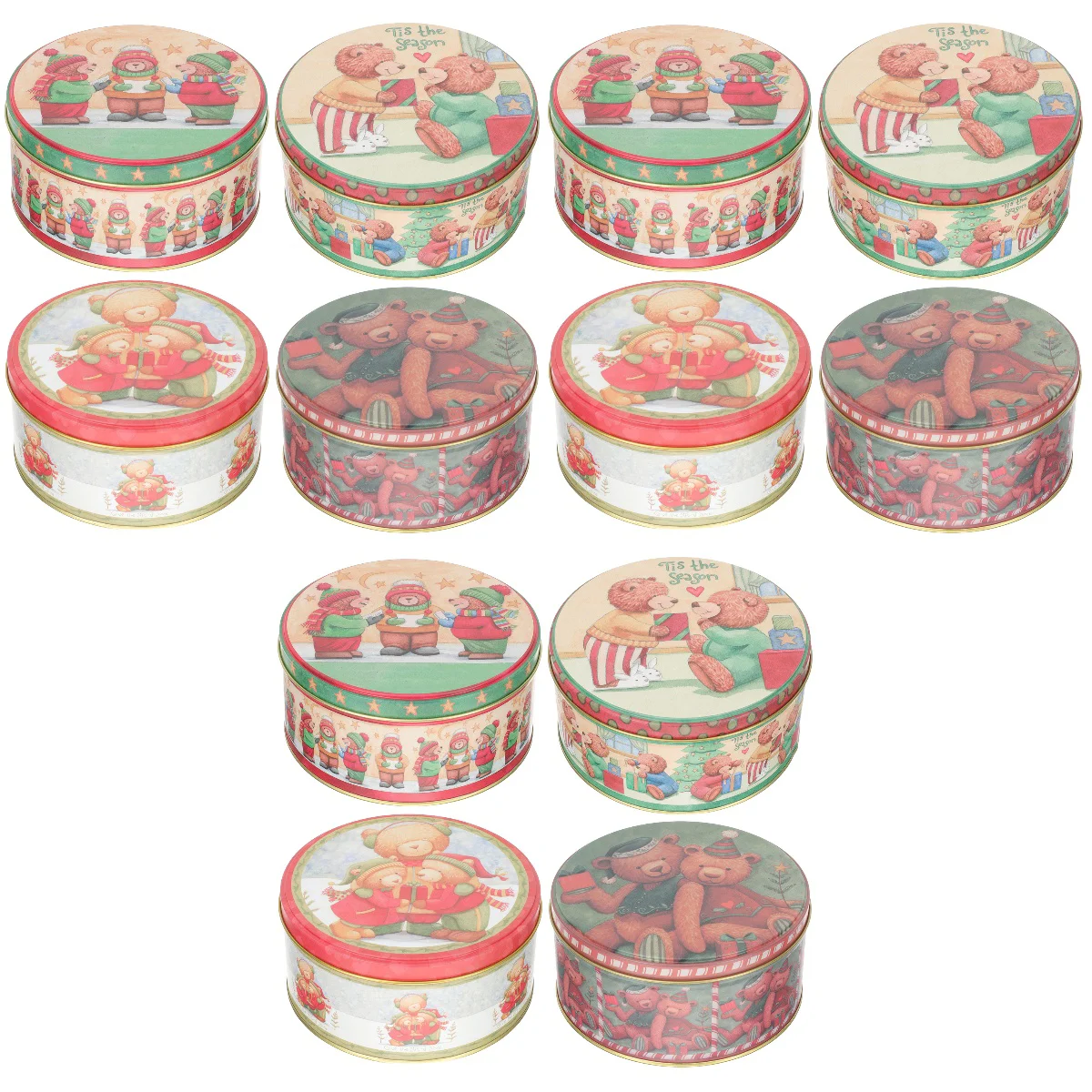 

12 многофункциональных коробок для конфет, декоративные подарочные коробки, жестяные коробки