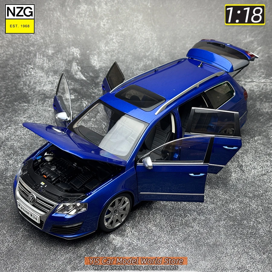 Фото Литая под давлением модель NZG, масштаб 1/18, Passat Estate R36, новый стиль, модель автомобиля, статическое украшение, праздничная подарочная коллекция №5