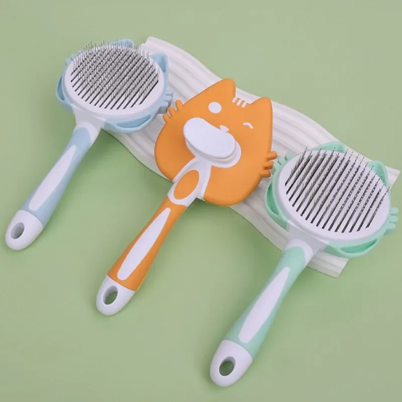 Щетка для собак Самоочищающаяся щетка кошек удаления шерсти домашних животных