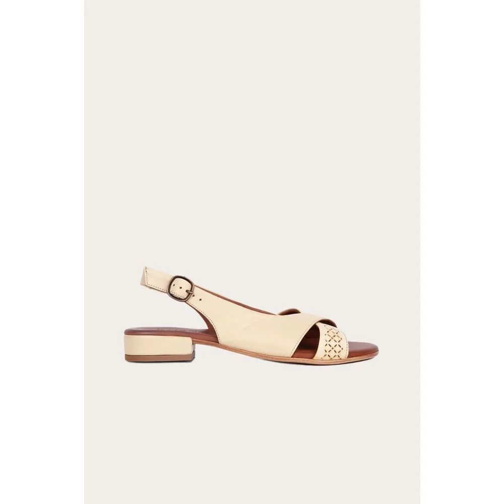 

Черные бежевые кожаные женские сандалии на плоской подошве