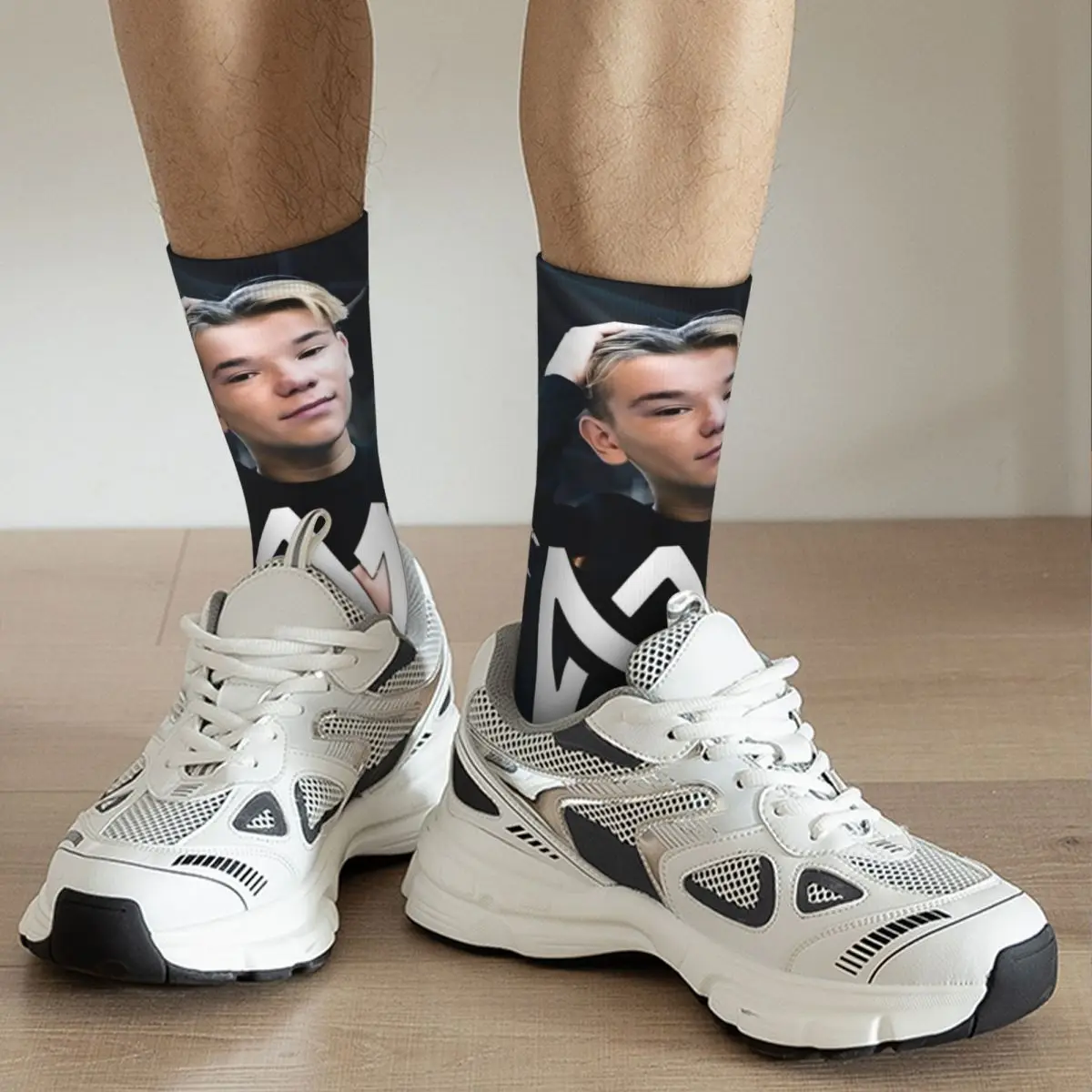 Men Socks Marcus And Martinus Twin Boys MM Singer Stockings Autumn Fashion Medium Soft Socks Custom Cycling Anti Sweat Socks (art.: 3920cb3fc4614) - 3920cb3fc4614
