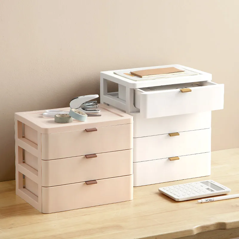 

Office Dormitory Student Stationery Simple Desktop Drawer Sundry Multi-layer Sorting Storage Box Makeup Organizer Mask Plastic