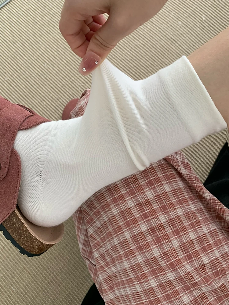 Носки без костей для женщин летние тонкие носки из чистого хлопка в Корейском