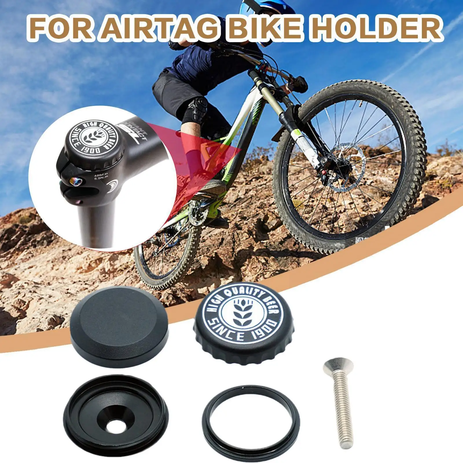 

Beer Case Tracker Mount Holder Bike Water Bottle GPS Location Tracker Protective Case For Apple Airtag Bike Mount Bracket I9P0