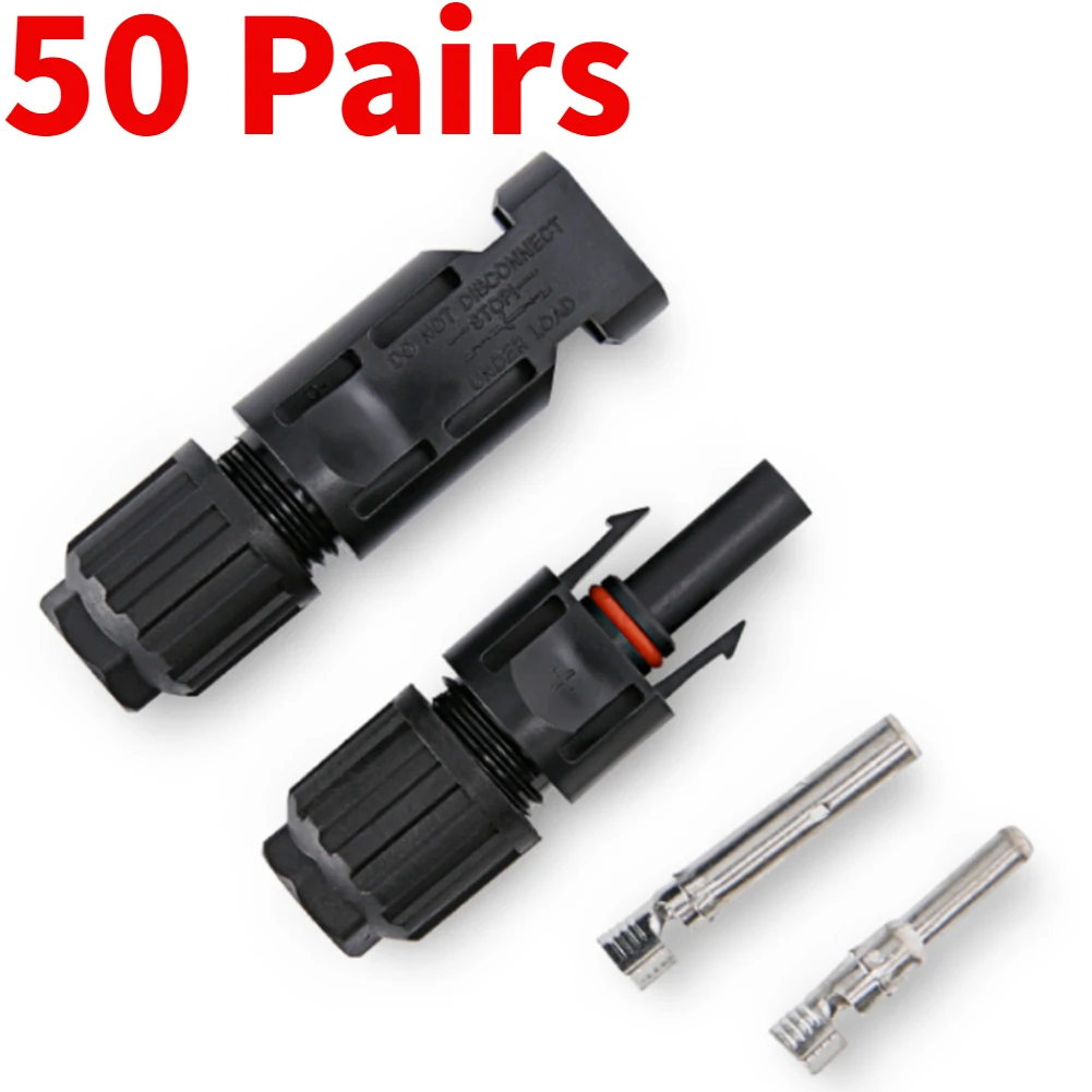 

100/40/20/10PCS DC Solar Connector IP67 1000V 30A Panel Stecker Connectors Kit for PV/MC Cable 2.5/4/6mm Free Shipping