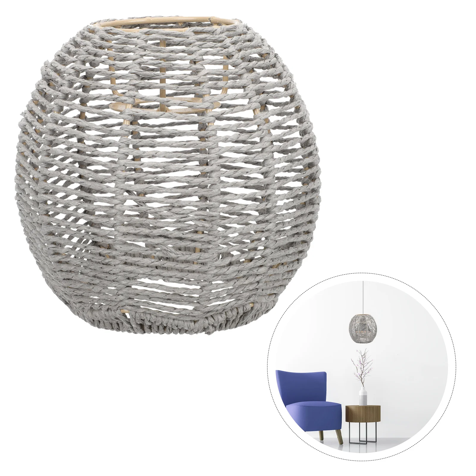 

Chinese Style Lamp Shade Woven Lamp Shade Decor Woven Lampshade Pendant Light Lamp Shade for Home Living Room Hotel Restaurant