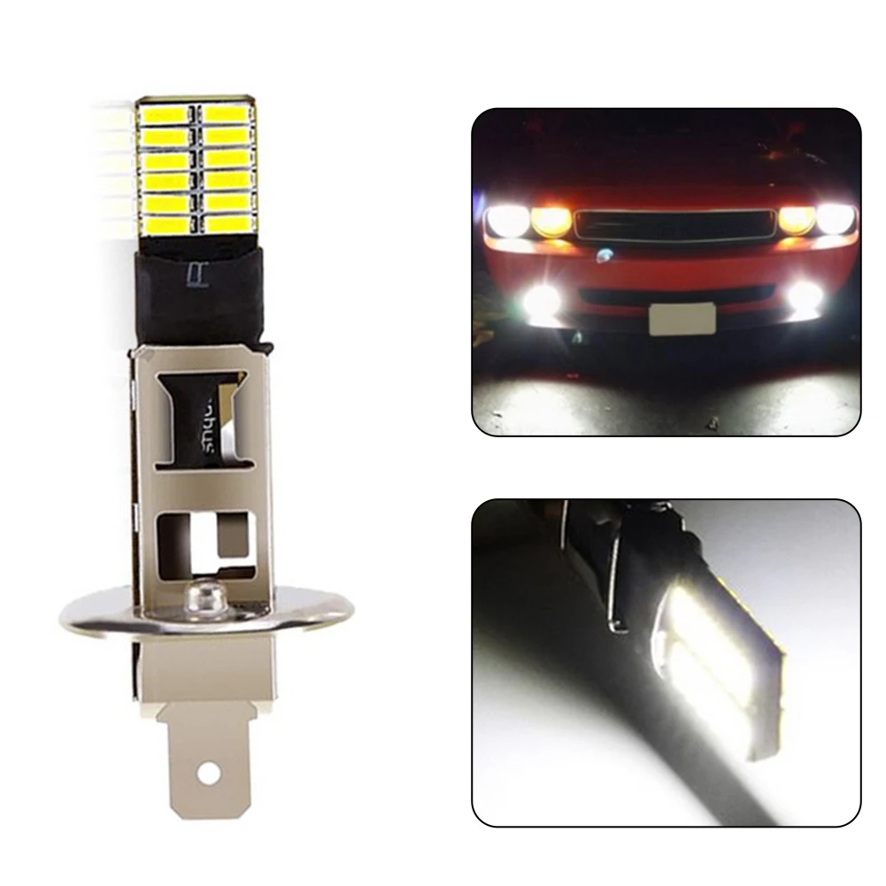 

1 шт., Автомобильные противотуманные фары 4014 24smd H1 H3