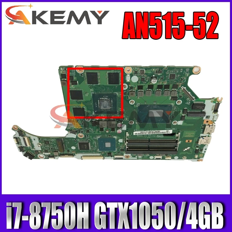 

Материнская плата для ноутбука ACER AN515-52 AN515 DH5VF LA-F952P CPU i7 8750H GPU GTX10504GB 100% протестированная работа