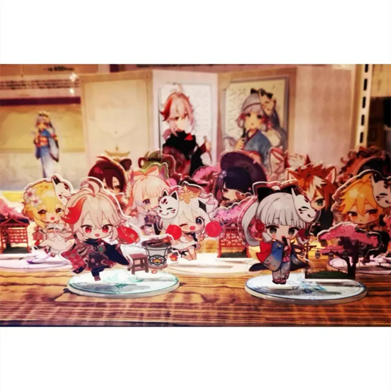 Sakura Dance Wanlei мультфильм охватывающий милый Принт акриловая стоячая карта восемь