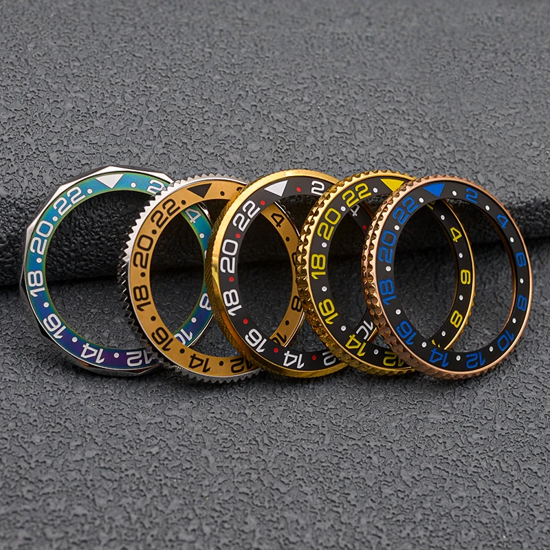 Mod 38mm High Quality Sloped Metal Watch Bezel Insert Ring Inner Diameter 30.5mm Fit GMT Men Watch Case Modification Parts