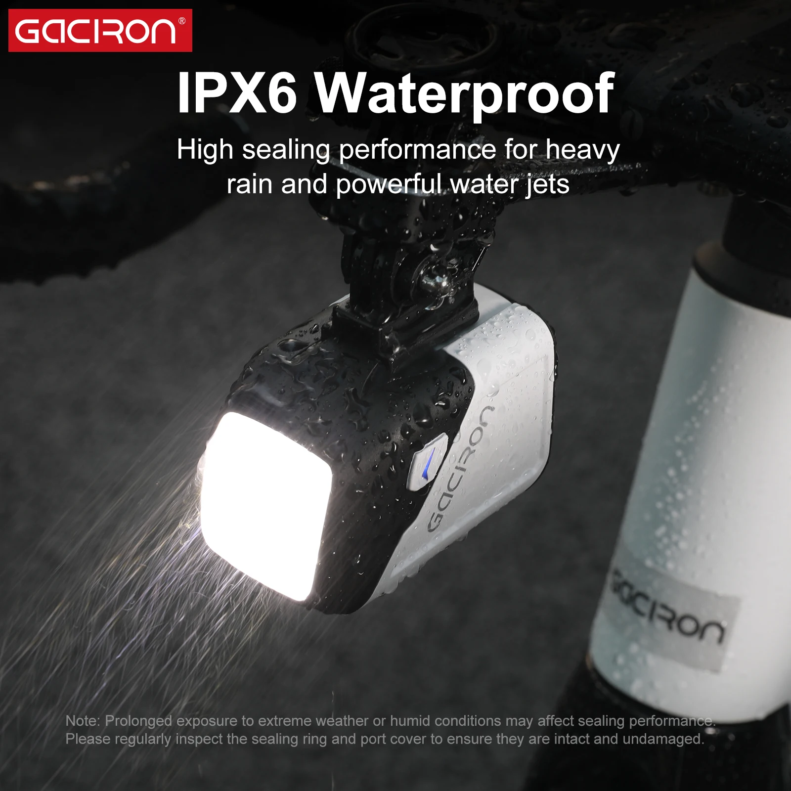 Фото Велосипедный фонарь Gaciron V26-MAX 5400 мАч с беспроводным пультом, антибликовым эффектом, защитой от бликов, водонепроницаемый, для MTB и шоссейных велосипедов №1