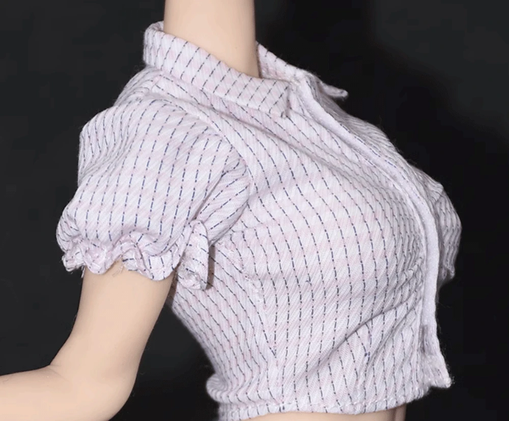 

1/6 женская рубашка с рукавами-фонариками для женских кукол Tbl 12 дюймов