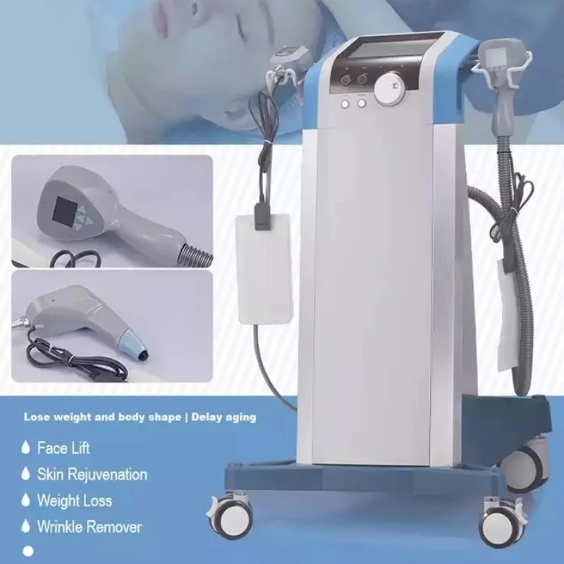 

2 IN 1 360 Body Contouring Tightening Machine Exili Monopolar R/F Face Skin Rejuvenation Ultra Cellulite Reduction New