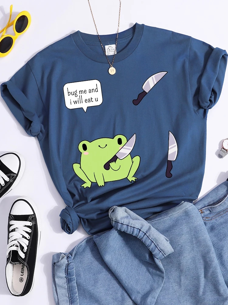 Футболка женская повседневная с забавным принтом баг я и тебя съешь | Футболки