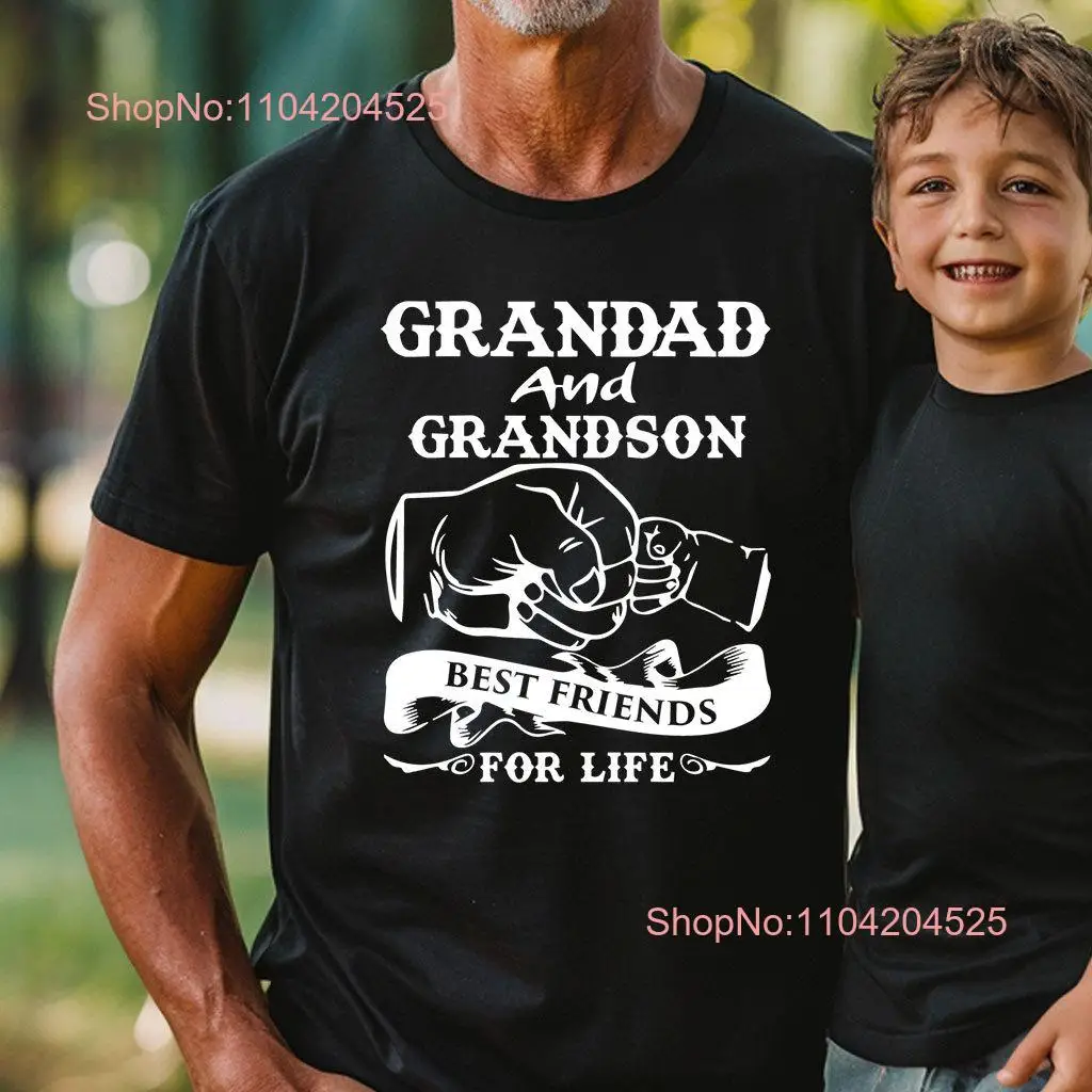 Футболка Дедушка внук лучшие друзья на всю жизнь мужская футболка Папа дедушка