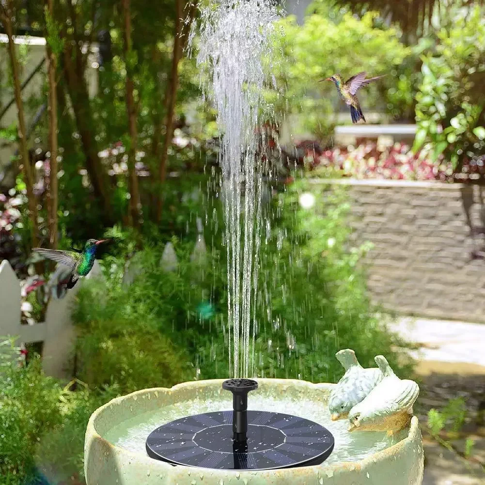 

7V 1.6W Floating Solar Fountain Birdbath Pond Waterfall Fountain Outdoor Garden Decoration Solar Powered Fountain Water Pump