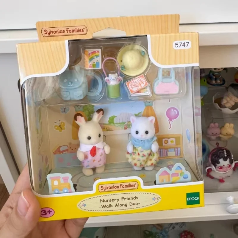 Подлинные аниме-фигурки Sylvanian Families детский сад дождь в школу плащ звездное небо