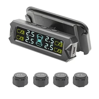 motorcycle tpms tire pressure monitoring system 4 external sensor wireless lcd colorful display shift for status precise digital