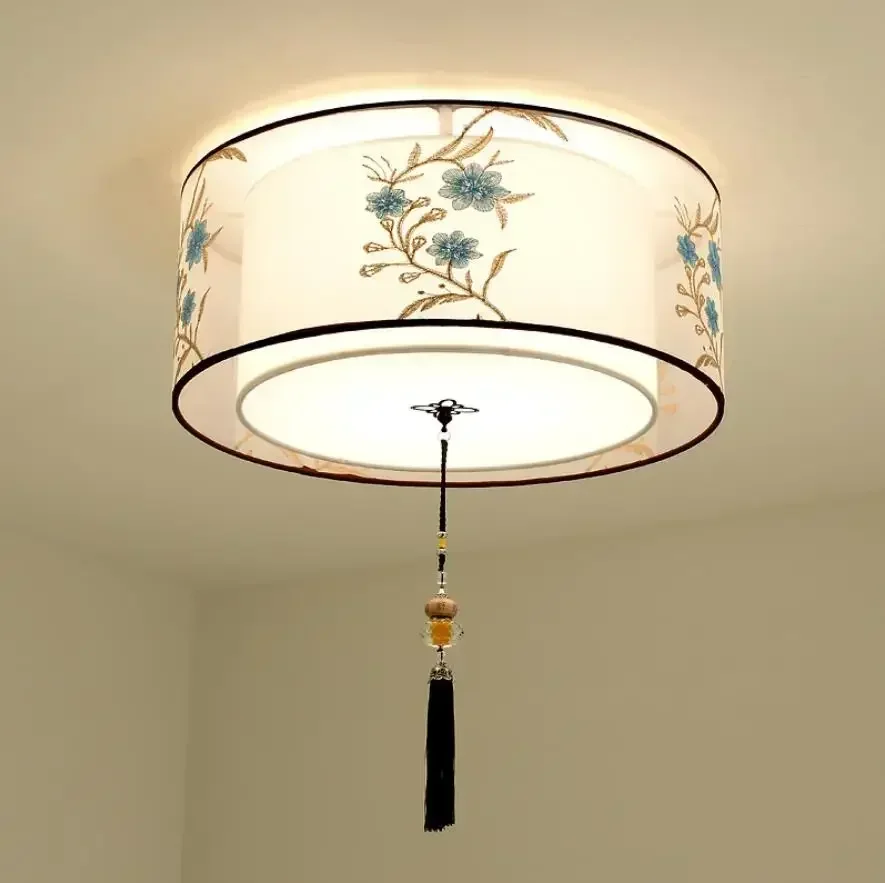 Новая потолочная лампа в китайском стиле для гостиной круглая спальни