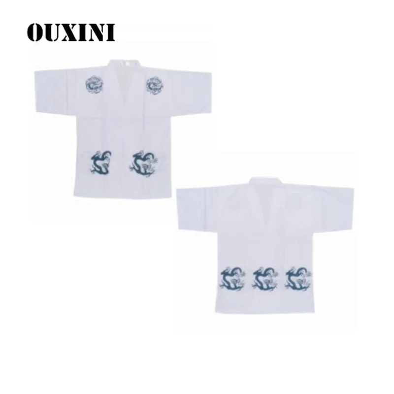 

Japanese Kitchen Jacket Professional Cook Uniform Sushi Restaurant Chef Coat Man and Women Waiter Work Shirt Kimono Overalls