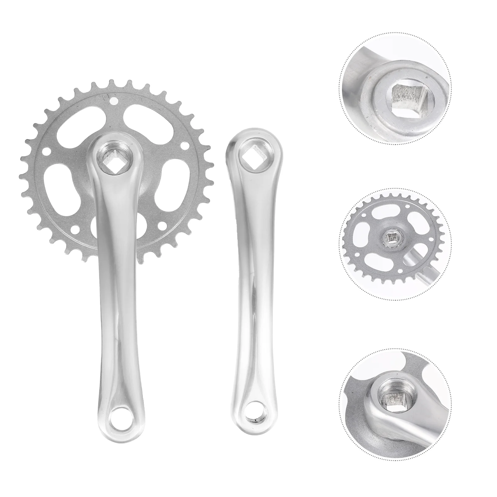 

Single Crankset Bikewheel Accessories Chain Ringhand Crankmountain Sprocket Gear Cranks Kit Hollow Replacement Chainring