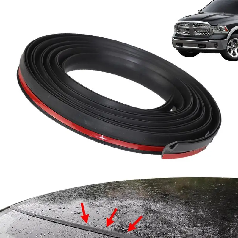 

Car Seal Strip For Windshield Reduce Noise Front Windshield Weather Stripping Rubber Flexible H Type Anti UV Sealing Strip