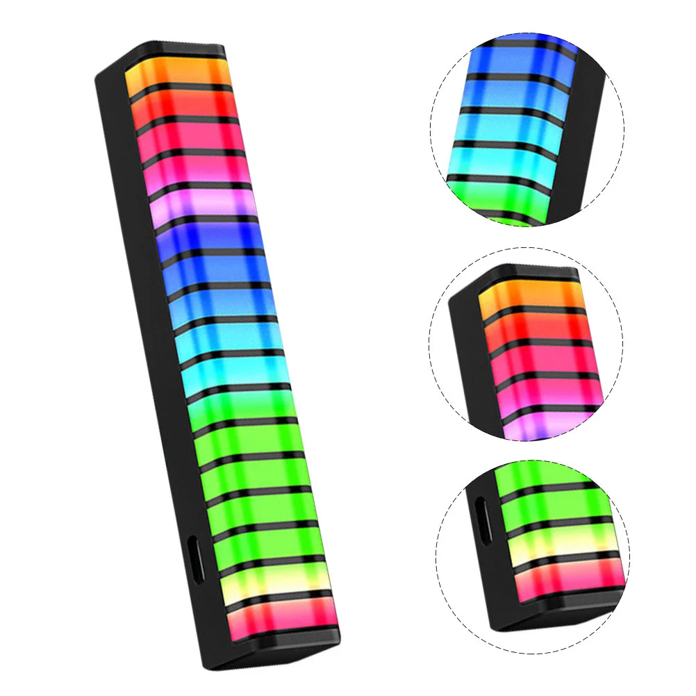 

Music Decor Audio Spectrum Light LED Decor Decorative Atmosphere Light Car Decoration Sound Pickup Light Bar Car Ambient Light