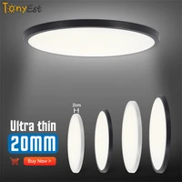 ultra thin led ceiling lamp 36w 28w 24w 15w 5w modern panel light in living room bedroom natural light surface mount fixture